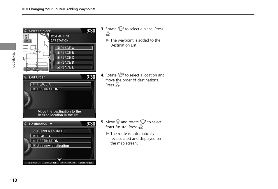HONDA 2013 Accord Crosstour Navigation User Manual | Page 112 / 153