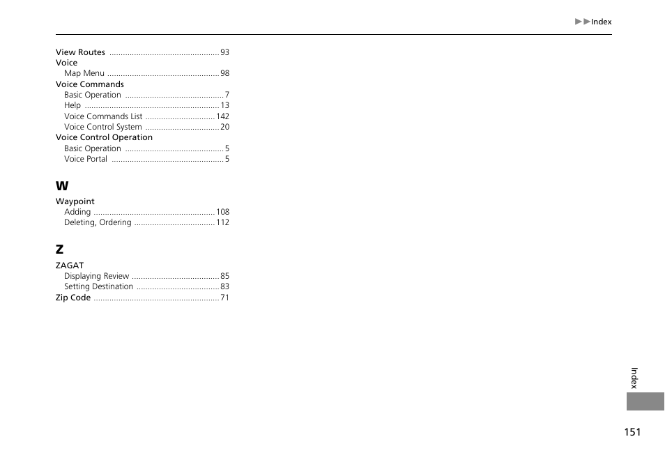 HONDA 2013 Accord Crosstour Navigation User Manual | Page 153 / 153