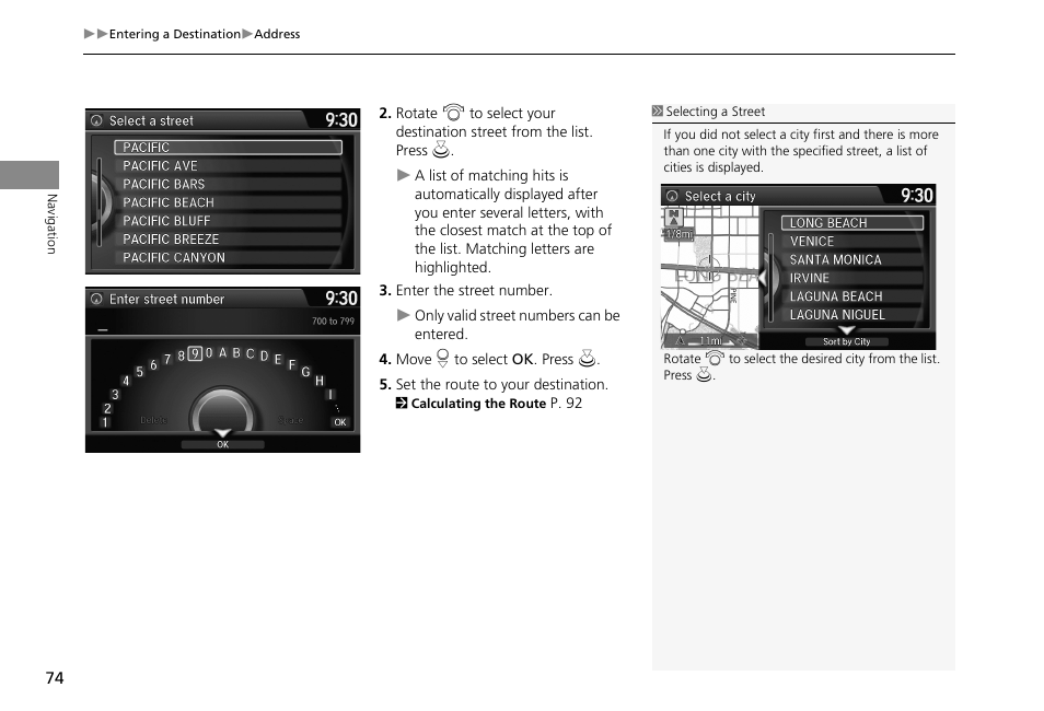 HONDA 2013 Accord Crosstour Navigation User Manual | Page 76 / 153