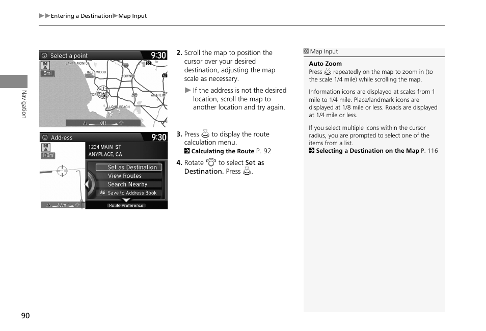 HONDA 2013 Accord Crosstour Navigation User Manual | Page 92 / 153