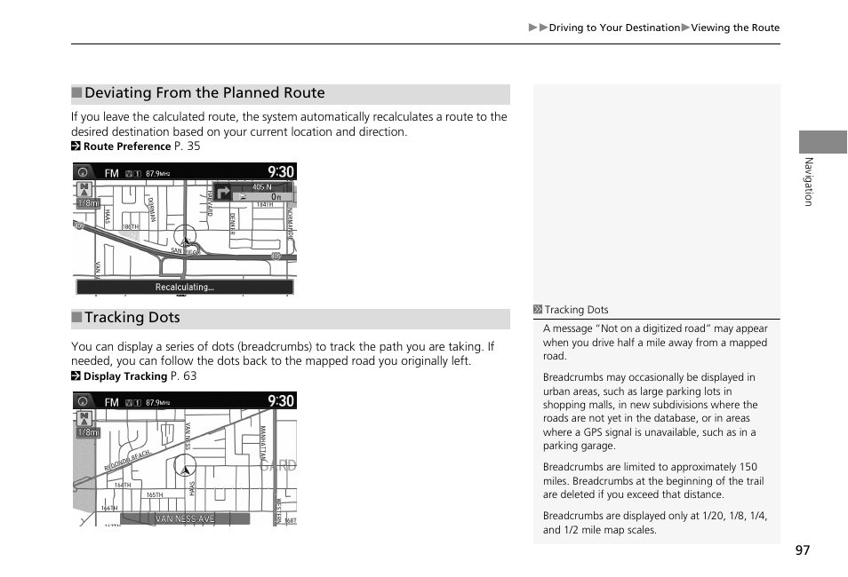 P97) | HONDA 2013 Accord Crosstour Navigation User Manual | Page 99 / 153