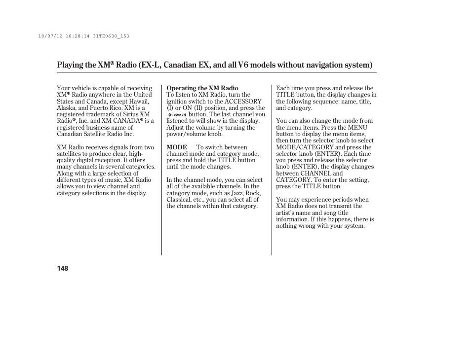 HONDA 2011 Accord Coupe User Manual | Page 154 / 458