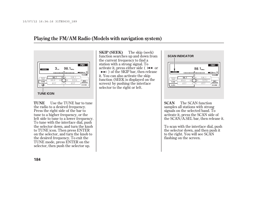 HONDA 2011 Accord Coupe User Manual | Page 190 / 458