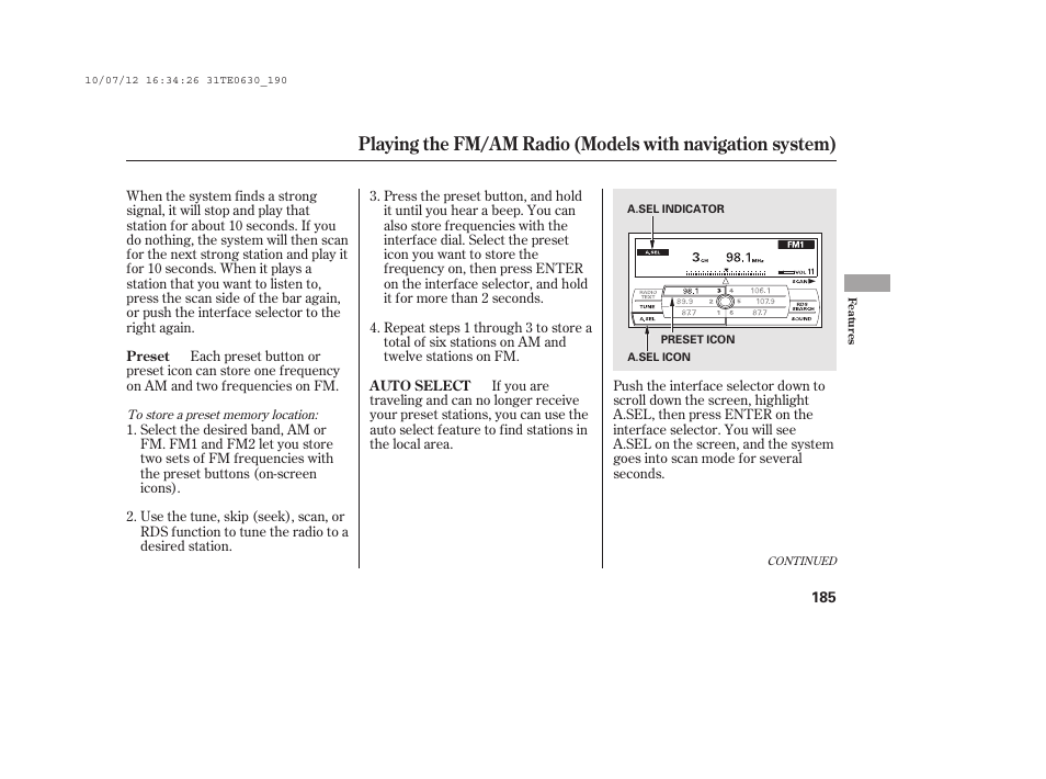 HONDA 2011 Accord Coupe User Manual | Page 191 / 458