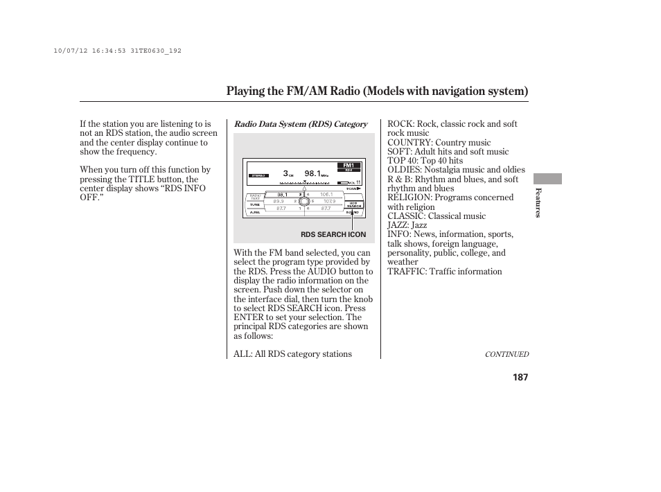 HONDA 2011 Accord Coupe User Manual | Page 193 / 458