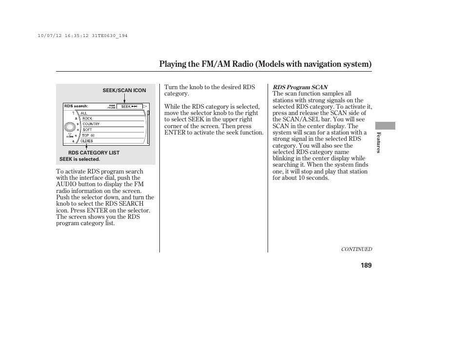 HONDA 2011 Accord Coupe User Manual | Page 195 / 458