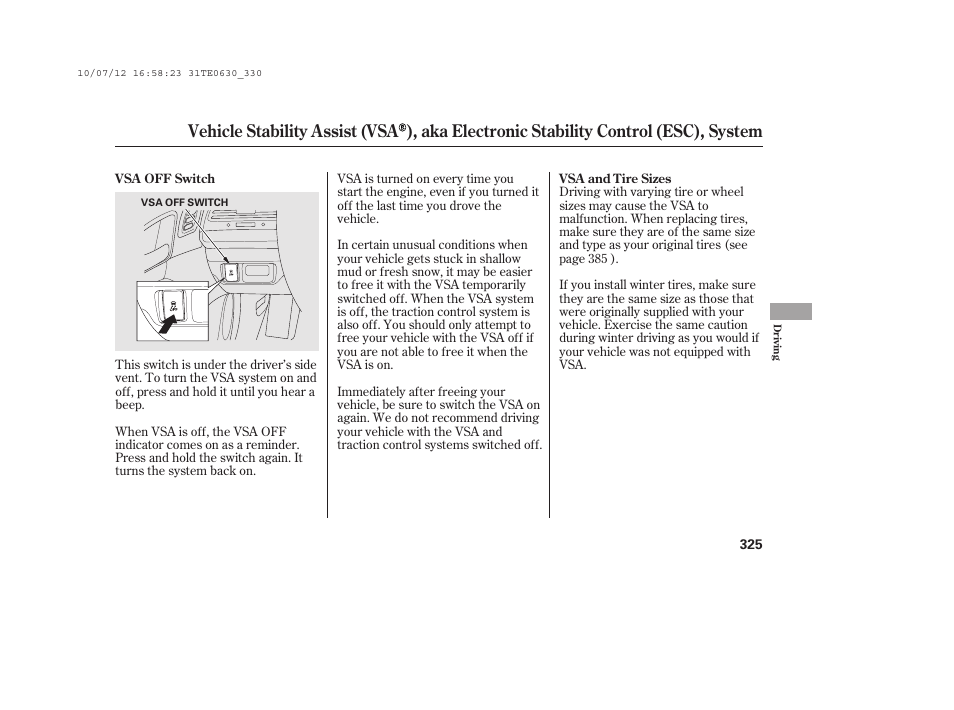 HONDA 2011 Accord Coupe User Manual | Page 331 / 458