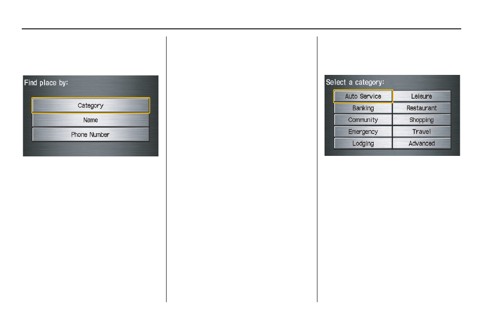 Entering a destination | HONDA 2011 Insight Navigation User Manual | Page 33 / 153