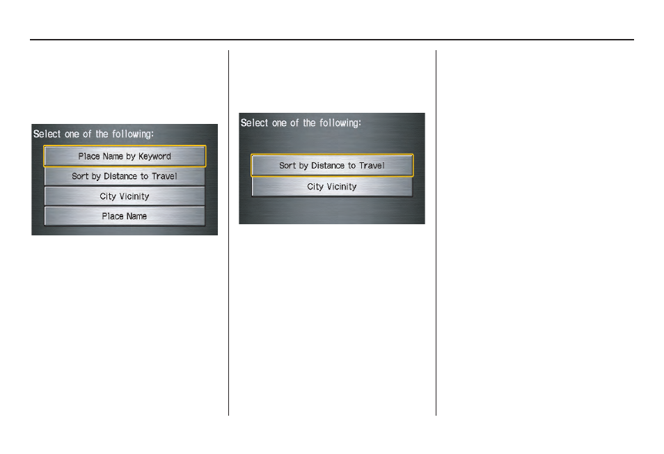 Entering a destination | HONDA 2011 Insight Navigation User Manual | Page 35 / 153