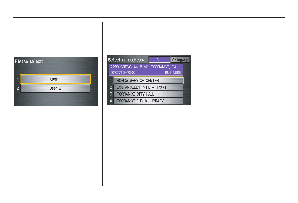 Entering a destination | HONDA 2011 Insight Navigation User Manual | Page 44 / 153