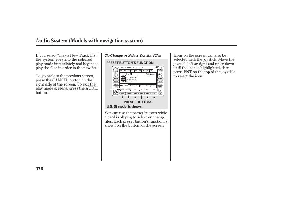 Audio system (models with navigation system) | HONDA 2011 Civic Sedan User Manual | Page 182 / 390