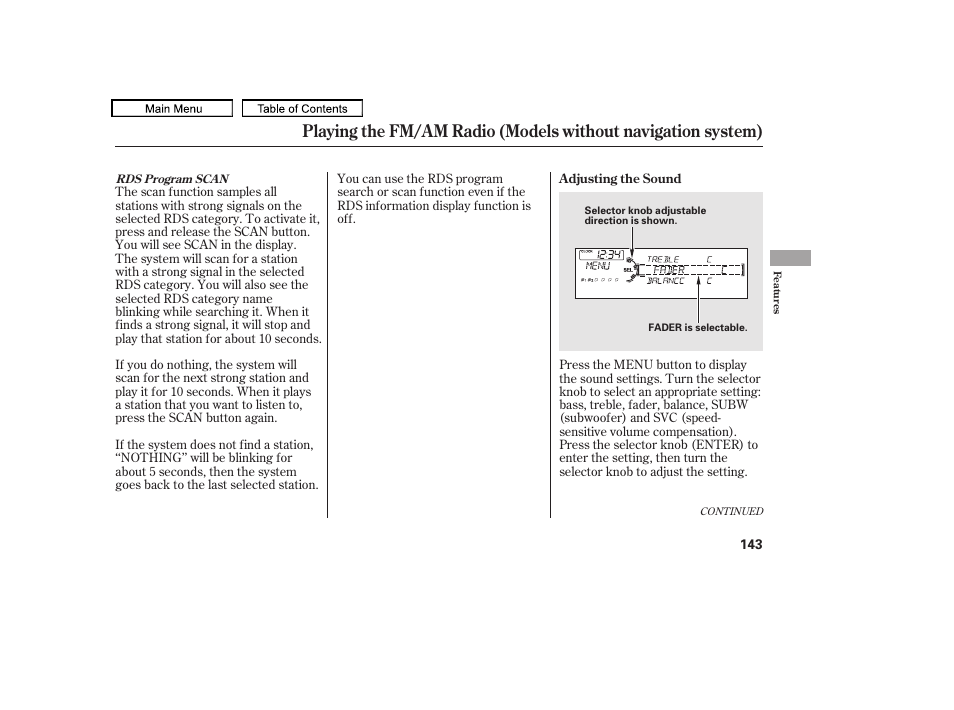 HONDA 2010 Accord Crosstour User Manual | Page 146 / 434