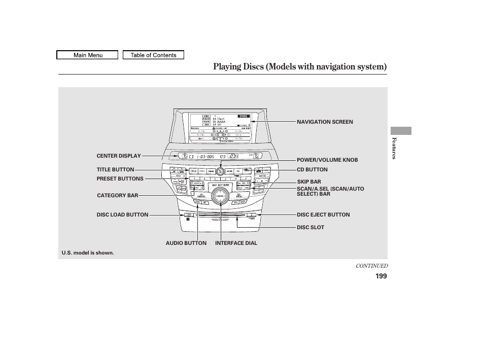 Playing discs (models with navigation system), 2010 accord crosstour | HONDA 2010 Accord Crosstour User Manual | Page 202 / 434