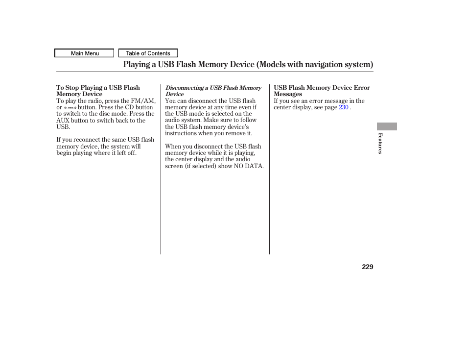 HONDA 2010 Accord Crosstour User Manual | Page 232 / 434