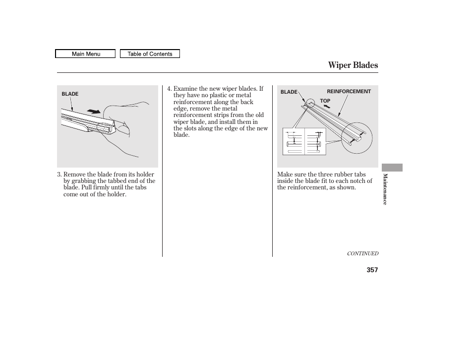 Wiper blades, 2010 accord crosstour | HONDA 2010 Accord Crosstour User Manual | Page 360 / 434