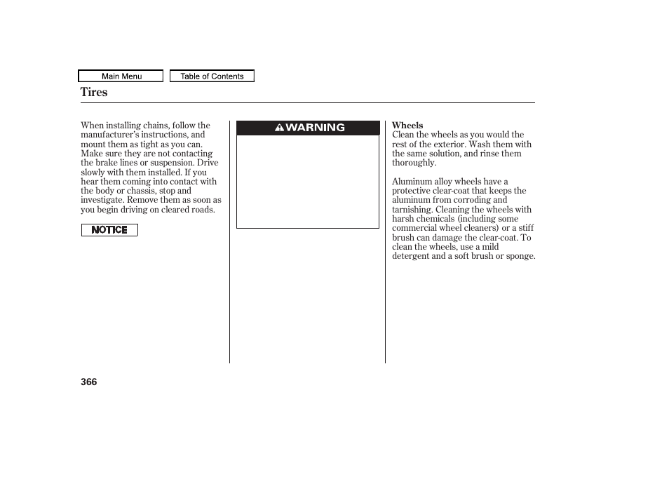 Tires | HONDA 2010 Accord Crosstour User Manual | Page 369 / 434