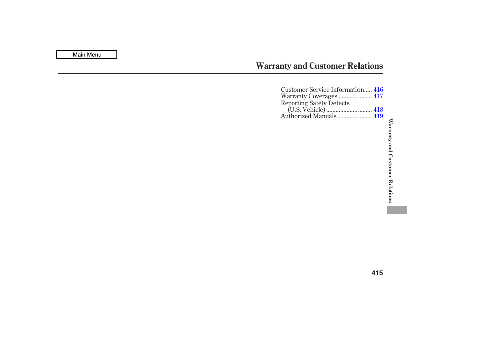 Warranty and customer relations, 2010 accord crosstour | HONDA 2010 Accord Crosstour User Manual | Page 418 / 434