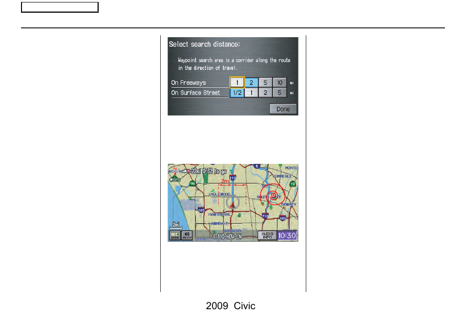 System setup, 2009 civic | HONDA 2009 Civic Navigation User Manual | Page 90 / 151