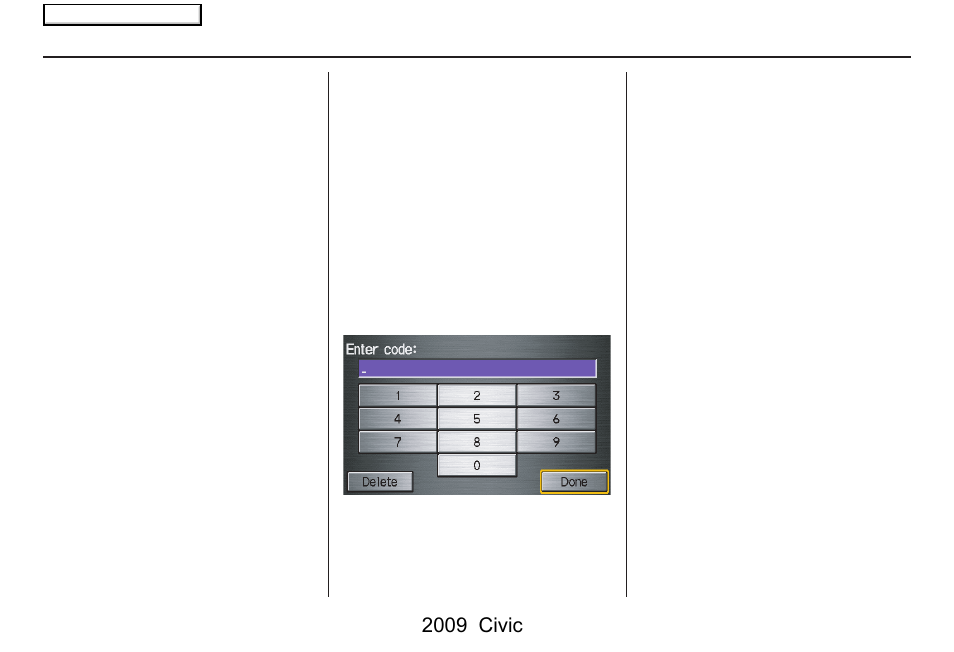 System initialization, 2009 civic | HONDA 2009 Civic Navigation User Manual | Page 97 / 151