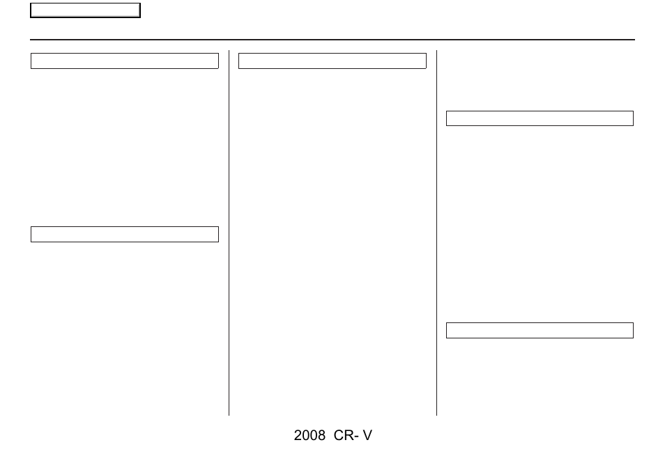 Index | HONDA 2008 CR-V Navigation User Manual | Page 140 / 145