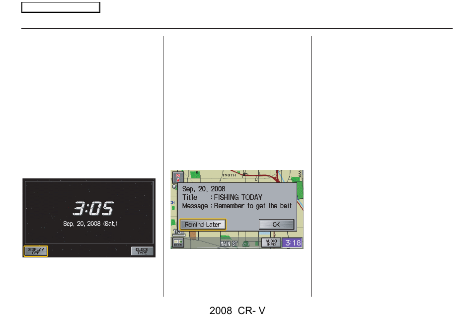 Getting started, 2008 cr- v | HONDA 2008 CR-V Navigation User Manual | Page 17 / 145