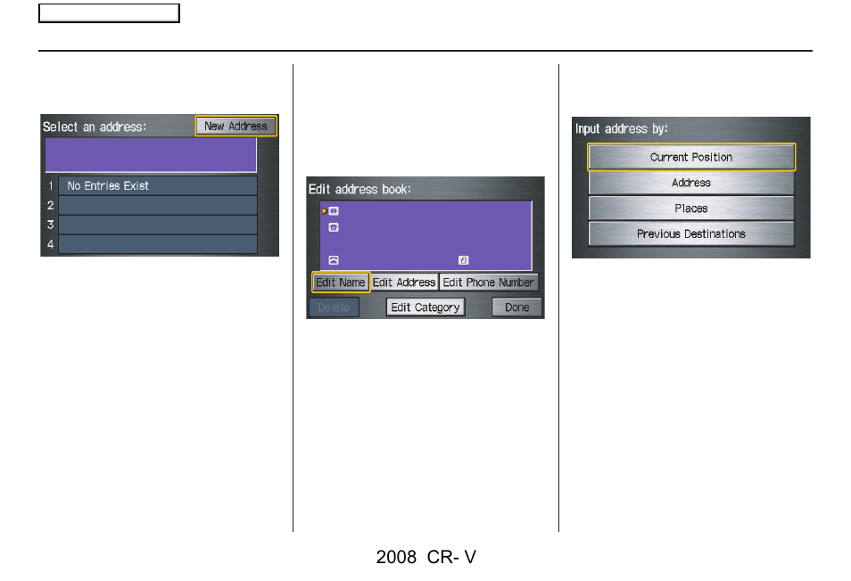 System set-up, 2008 cr- v | HONDA 2008 CR-V Navigation User Manual | Page 75 / 145