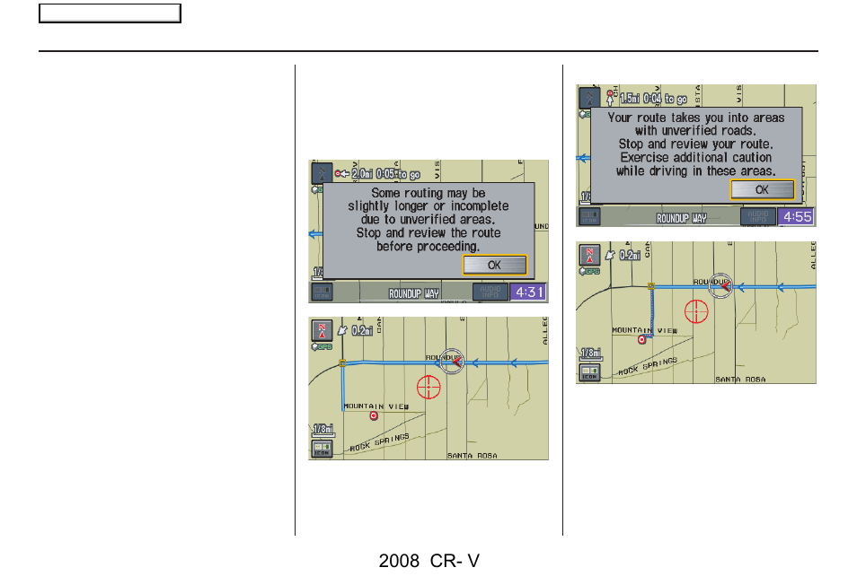 System set-up, 2008 cr- v | HONDA 2008 CR-V Navigation User Manual | Page 82 / 145