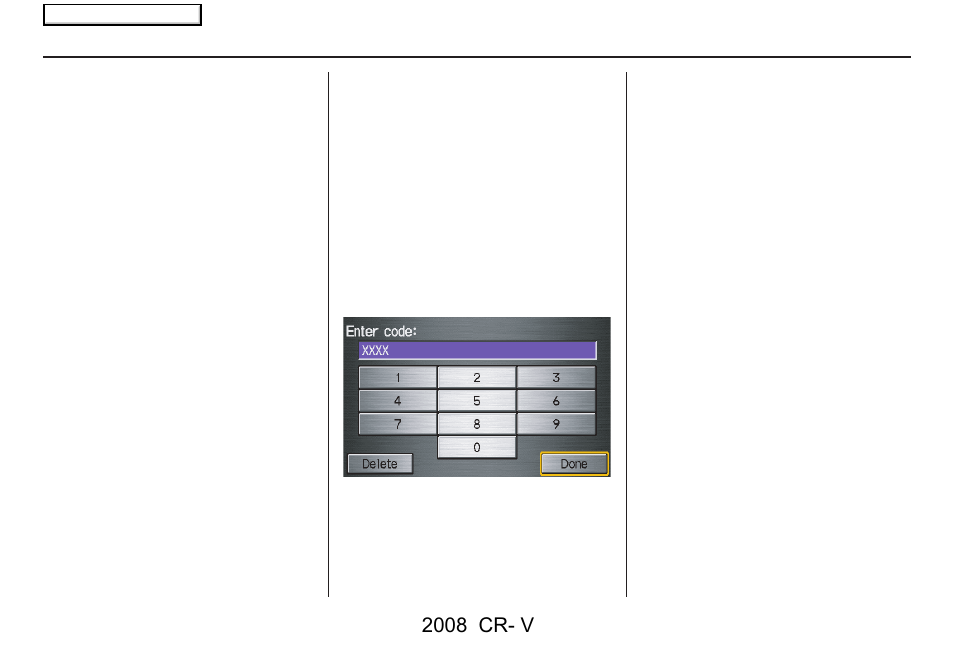 System initialization, 2008 cr- v | HONDA 2008 CR-V Navigation User Manual | Page 95 / 145