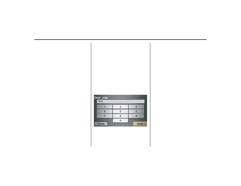 System initialization, Entering the security code | HONDA 2013 Ridgeline Navigation User Manual | Page 102 / 152