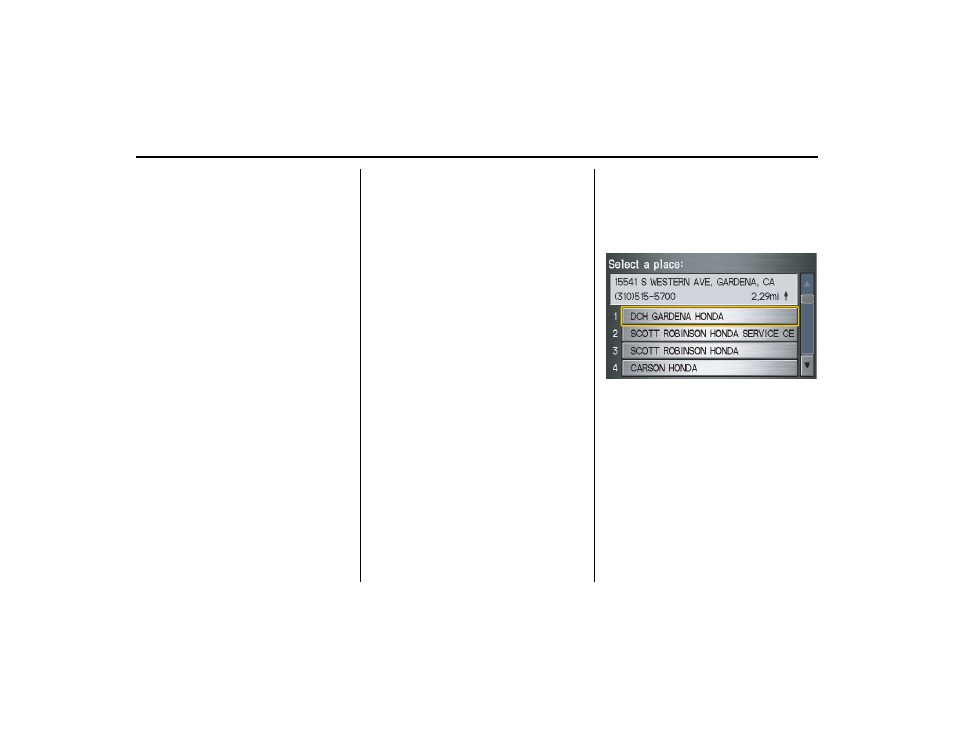 Entering a destination | HONDA 2013 Ridgeline Navigation User Manual | Page 37 / 152