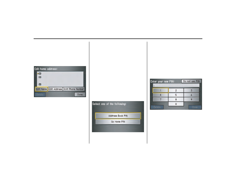 Ss, see home, Address, System setup | HONDA 2013 Ridgeline Navigation User Manual | Page 85 / 152