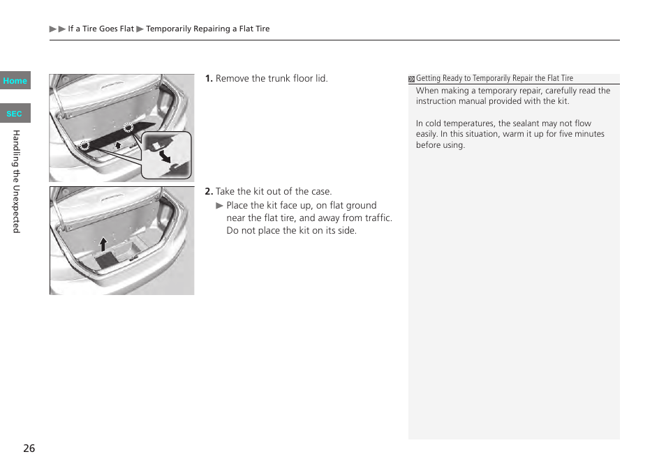 HONDA 2013 Civic CNG User Manual | Page 26 / 41