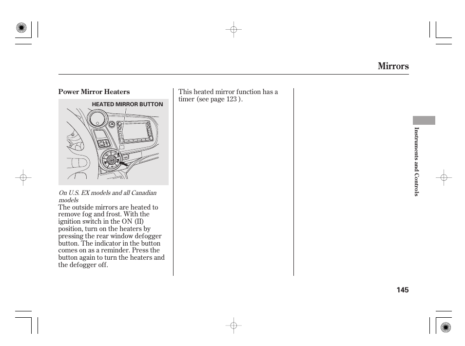 Mirrors | HONDA 2011 Insight User Manual | Page 151 / 466