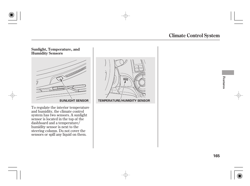 Climate control system | HONDA 2011 Insight User Manual | Page 171 / 466