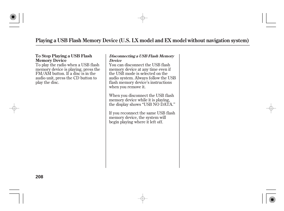 HONDA 2011 Insight User Manual | Page 214 / 466