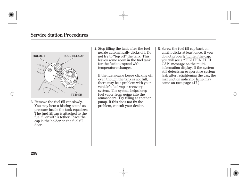 Service station procedures | HONDA 2011 Insight User Manual | Page 304 / 466
