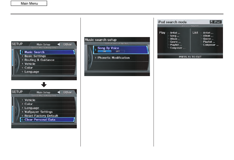 System setup, 2011 odyssey | HONDA 2011 Odyssey Navigation User Manual | Page 97 / 178