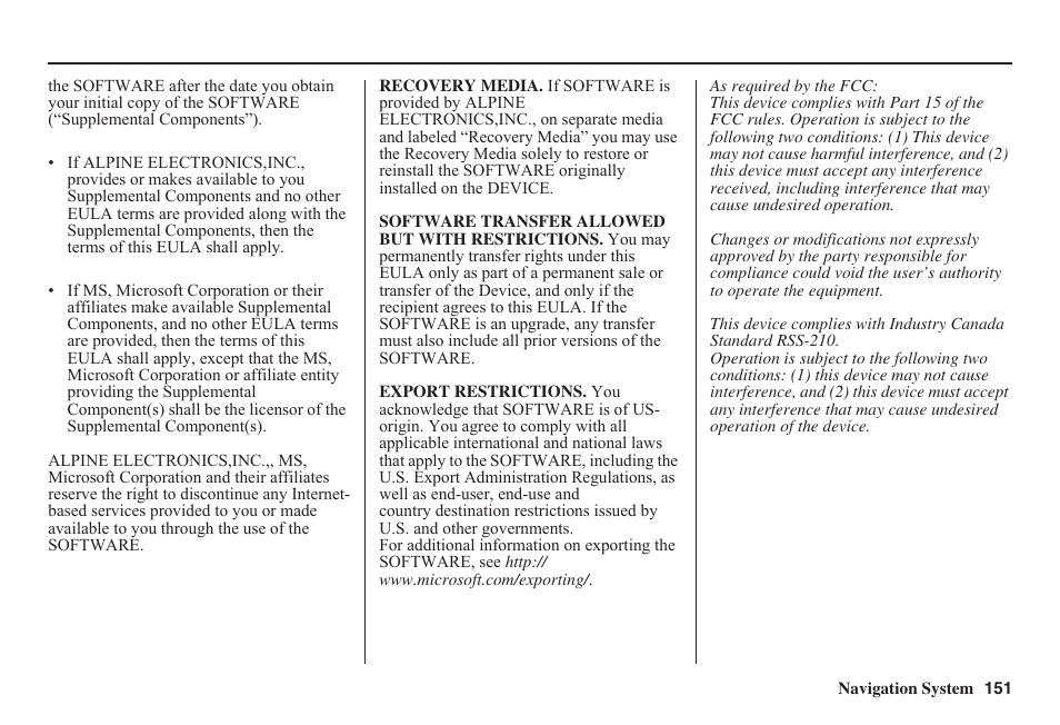 HONDA 2011 Fit Navigation User Manual | Page 152 / 152