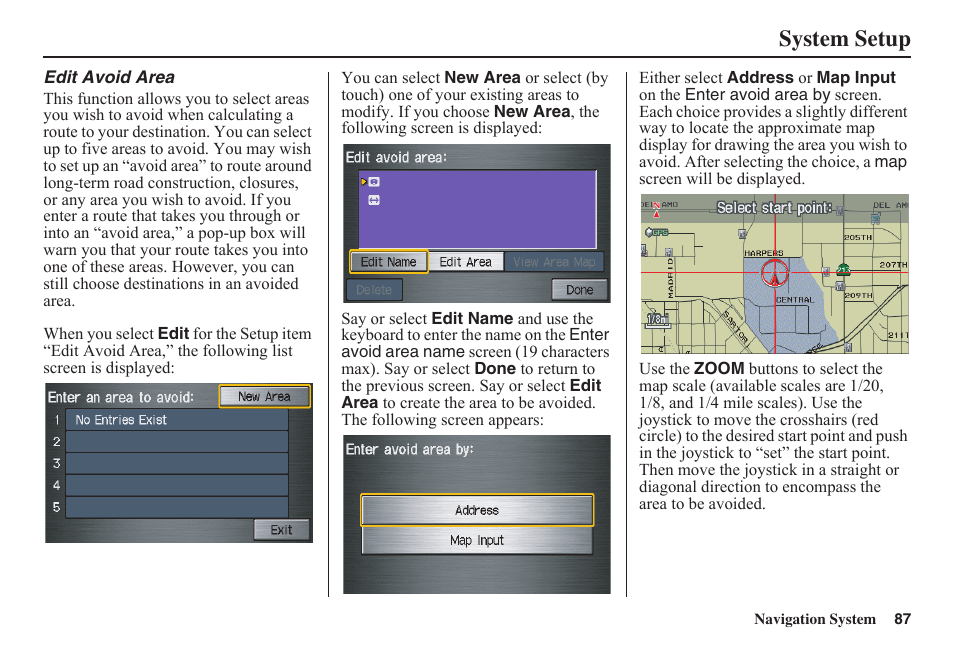 System setup | HONDA 2011 Fit Navigation User Manual | Page 88 / 152