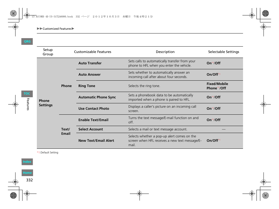 HONDA 2013 Accord Sedan User Manual | Page 333 / 595