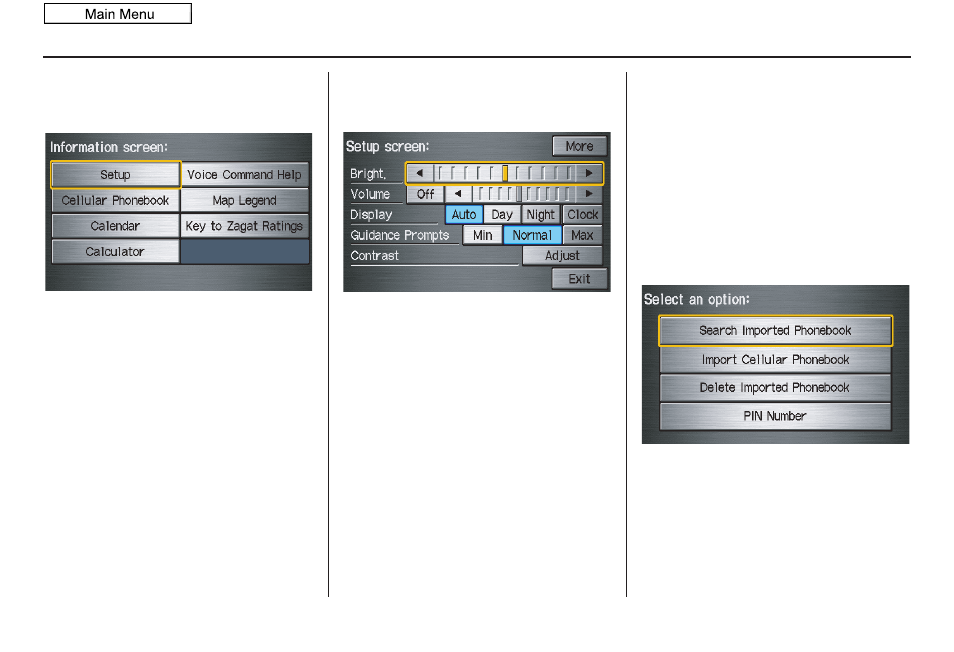 Information features, 2011 ridgeline | HONDA 2011 Ridgeline Navigation User Manual | Page 71 / 151