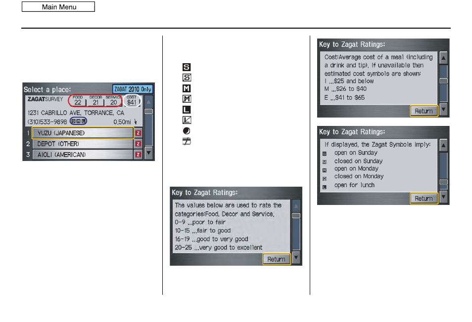 Information features, 2011 ridgeline | HONDA 2011 Ridgeline Navigation User Manual | Page 76 / 151