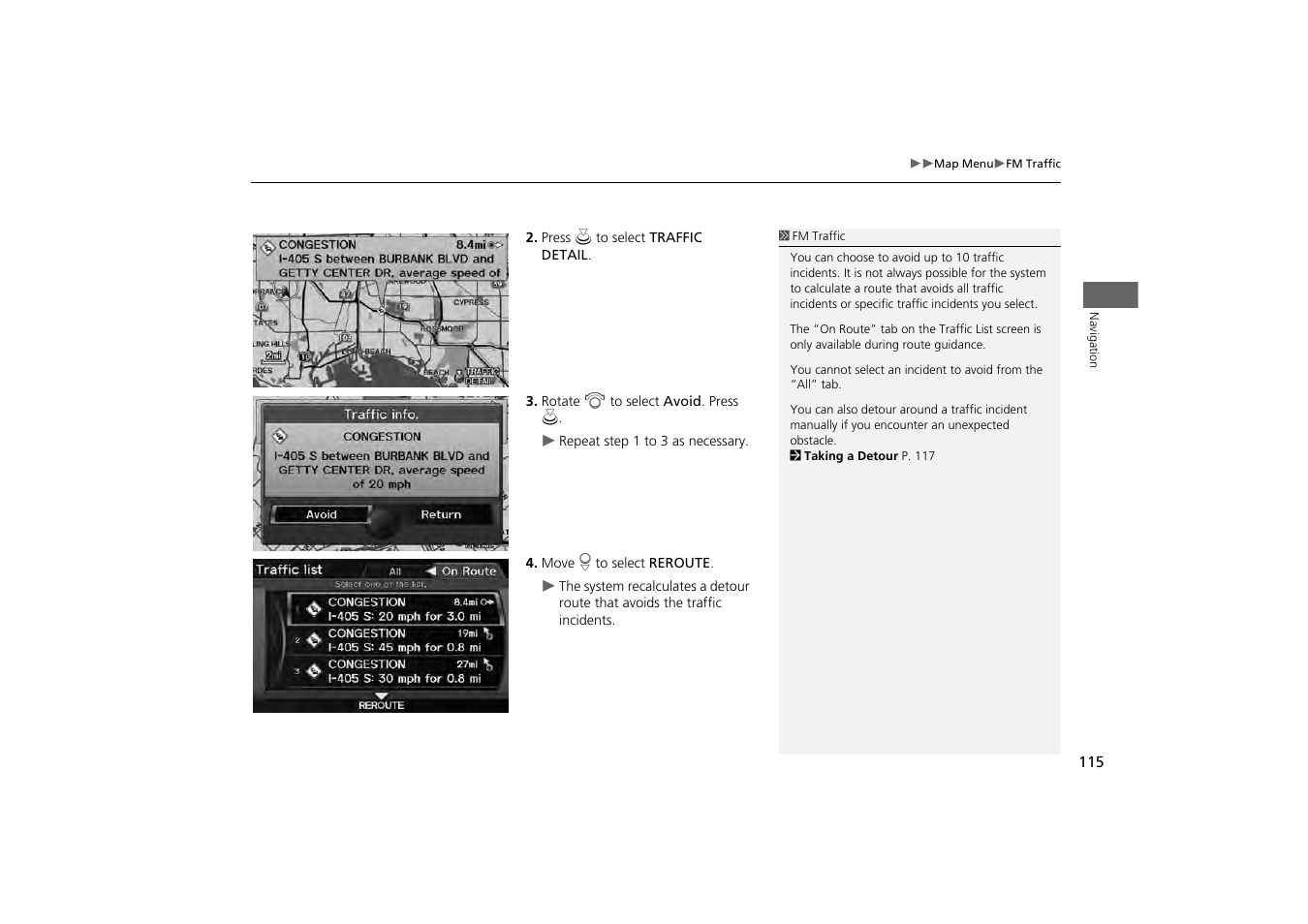 HONDA 2013 Odyssey Navigation User Manual | Page 117 / 267
