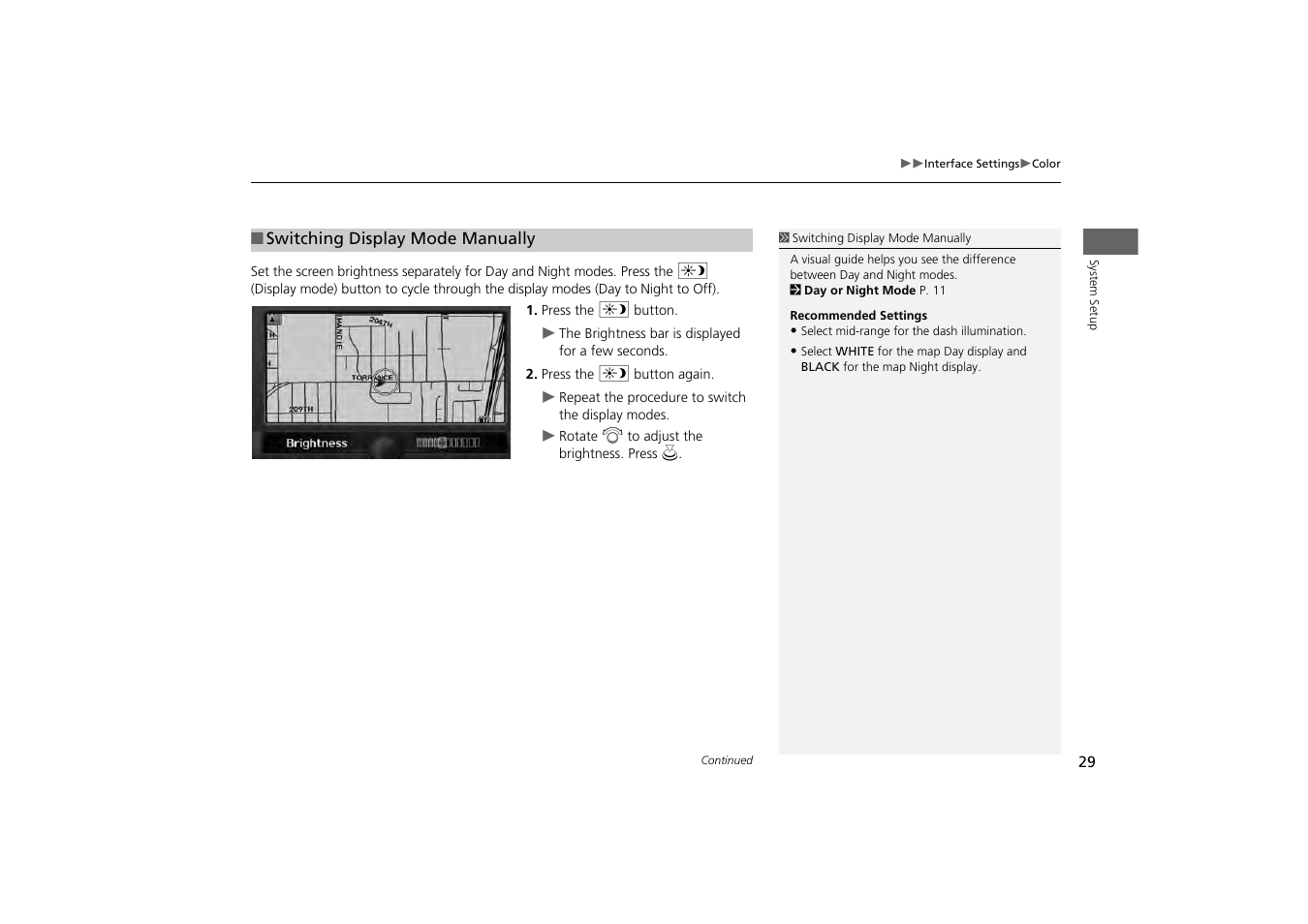 P29) | HONDA 2013 Odyssey Navigation User Manual | Page 31 / 267