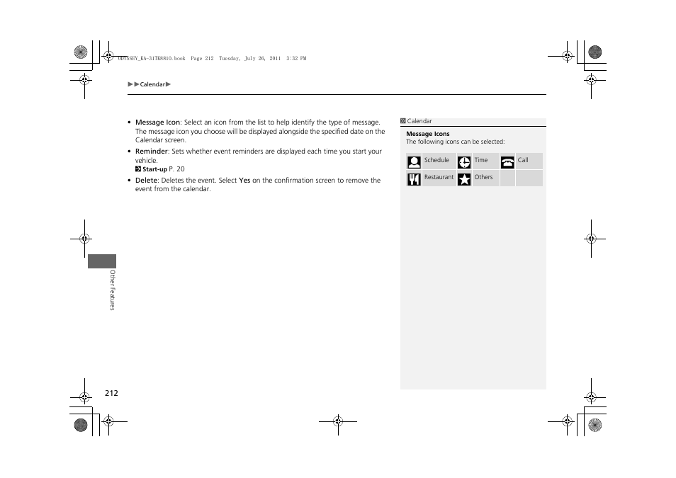 HONDA 2012 Odyssey Navigation User Manual | Page 214 / 267