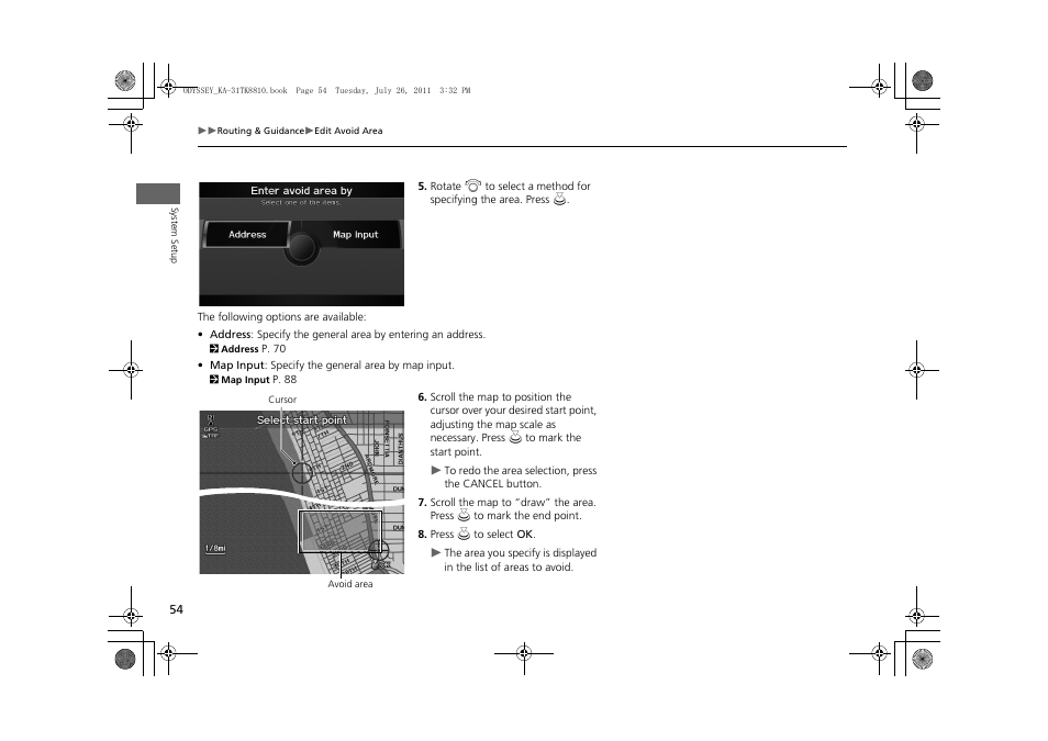 HONDA 2012 Odyssey Navigation User Manual | Page 56 / 267