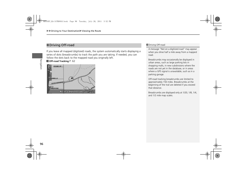 HONDA 2012 Odyssey Navigation User Manual | Page 98 / 267