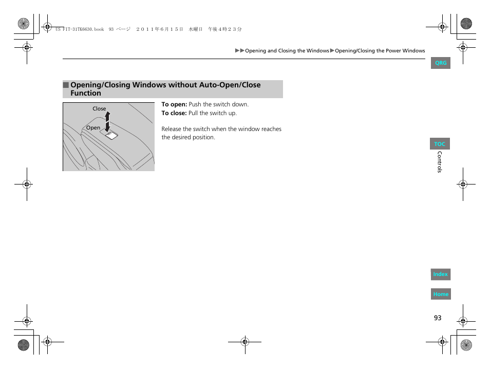 HONDA 2012 Fit User Manual | Page 94 / 286