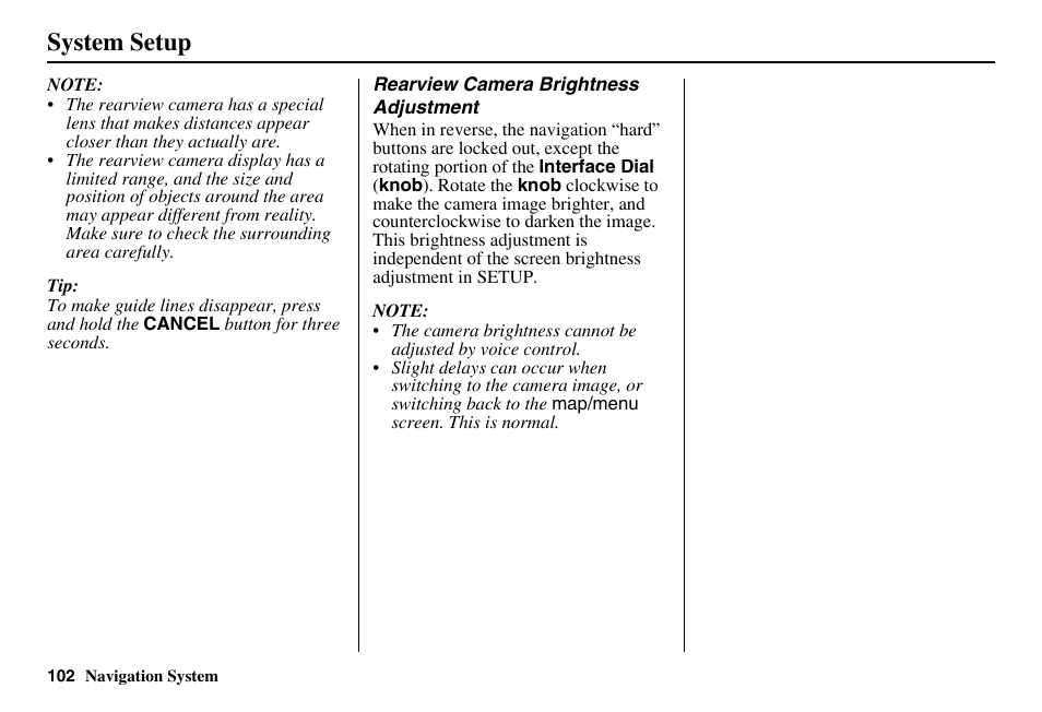 System setup | HONDA 2011 Accord Navigation User Manual | Page 103 / 157