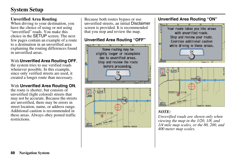 System setup | HONDA 2011 Accord Navigation User Manual | Page 89 / 157